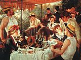 Pierre Auguste Renoir Canvas Paintings - The Boating Party Lunch